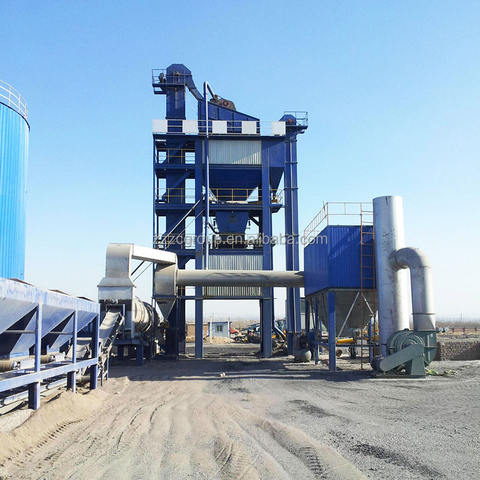 Nhà máy trộn nhựa đường cố định công suất 120TPH Nhà máy trộn nhựa đường cố định trộn nóng Nhà máy trộn nhựa đường theo mẻ
