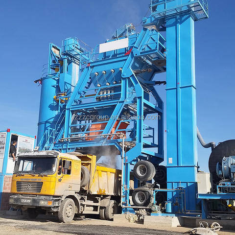 Nhà máy trộn nhựa đường xây dựng đường bộ 160t/h Trạm trộn nhựa đường di động Nhà máy trộn bitum