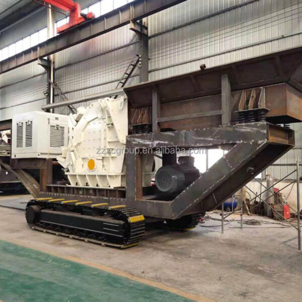 Máy xây dựng đường 200-400tph Máy nghiền tác động di động khai thác đá Máy nghiền đá
