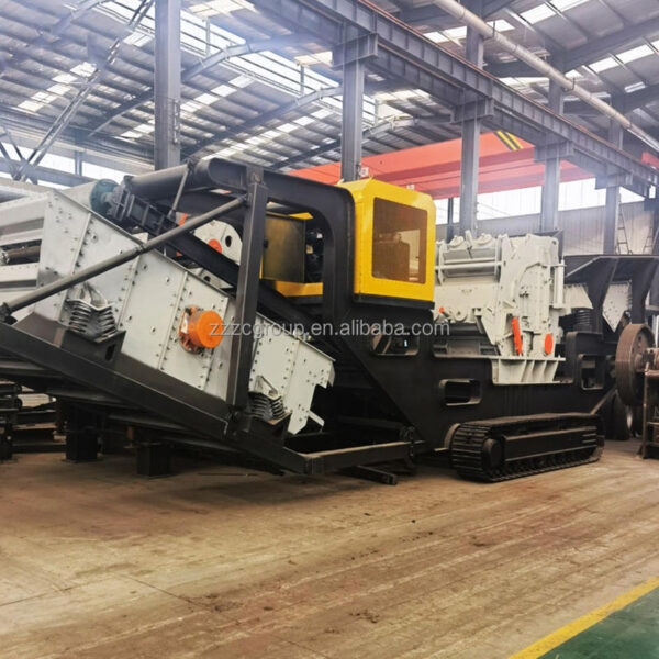 Máy nghiền di động nghiền đá granit/bê tông/xây dựng/đá vôi mới năm 2024 Thiết bị nghiền bánh xích