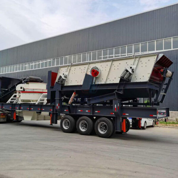 Nhà máy sản xuất cát di động 50-100 tấn/giờ Dây chuyền nghiền hoàn chỉnh Dự án máy sản xuất cát VSI