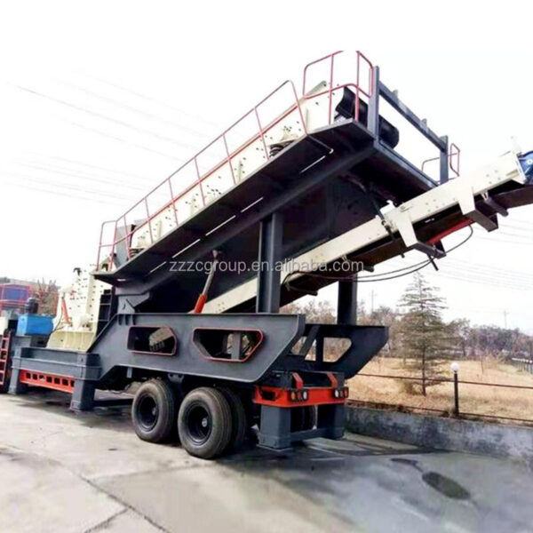 Nhà máy bán trực tiếp Trạm nghiền đá tác động di động cho đá vôi Kaolin Quartz Dolomite