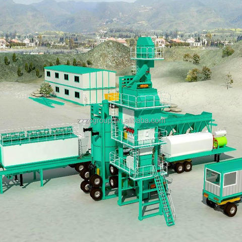 Giá xuất xưởng 100tph Nhà máy trộn nhựa đường nóng liên tục Nhà máy trộn nhựa đường di động