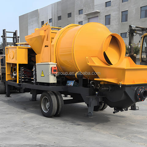 Giá xuất xưởng 40 mét khối Máy trộn bê tông diesel nhỏ di động có bơm Giá bán