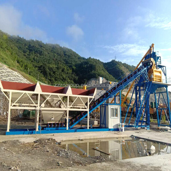 Nhà cung cấp nhà máy HZS50 HZS60 HZS90 HZS120 HZS180 HZS240 Tự động Nhà máy trộn bê tông Nhà máy trộn bê tông có băng tải