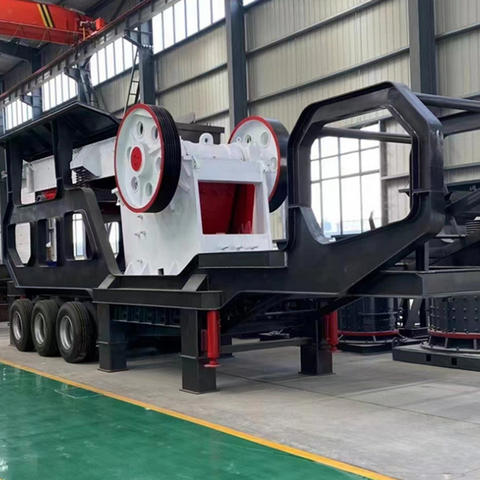Máy nghiền hàm di động loại bánh xe 500x750 chất lượng cao cho đường bộ và xây dựng