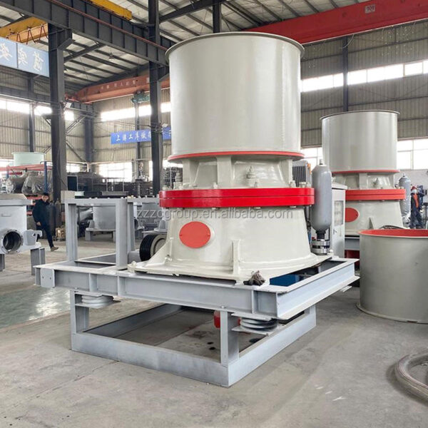 Máy nghiền hình nón thủy lực xi lanh đơn HP440S 195-600tph chất lượng cao cho đá sông, đá granit, đá bazan