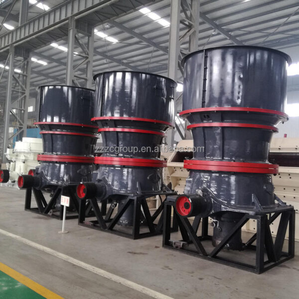 Máy nghiền hình nón thủy lực xi lanh đơn chất lượng cao cho nhà máy nghiền tổng hợp