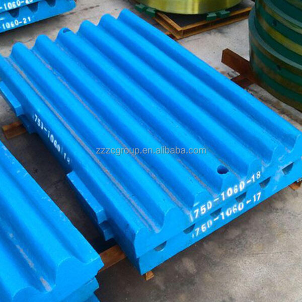 Máy nghiền đá hàm chất lượng cao Máy khai thác mỏ Phụ tùng thay thế Tấm hàm để bán