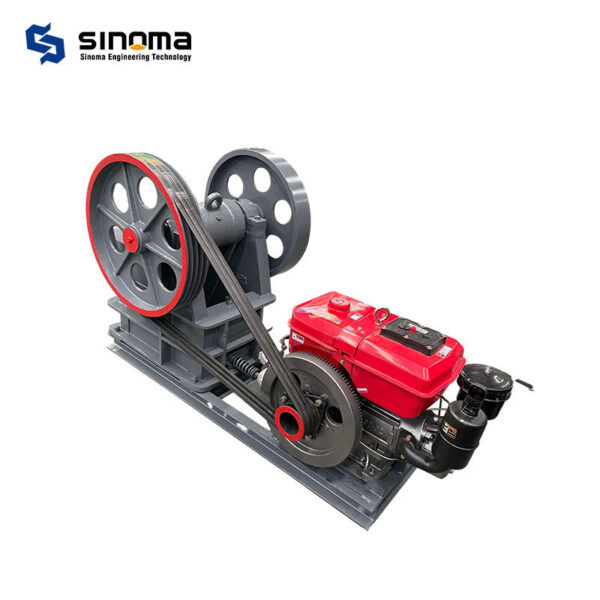Máy nghiền di động động cơ diesel chất lượng cao Máy nghiền hàm di động khai thác đá cứng