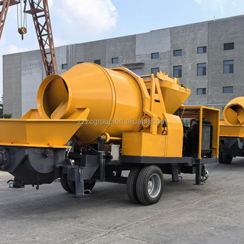 Máy trộn bê tông điện có bơm lý thuyết tối đa 30m3/h bán chạy nhất