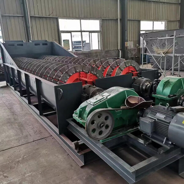 Máy rửa cát silic xoắn ốc công suất lớn 100 T/h Máy rửa trục vít cát đôi để bán