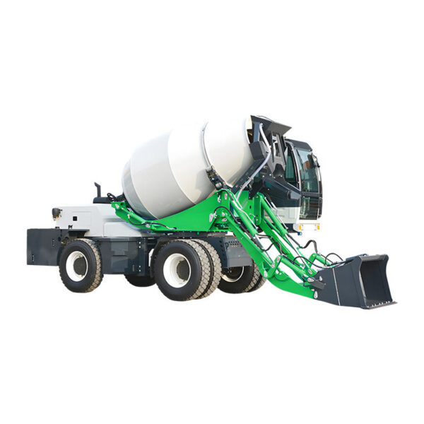 Thiết kế mới Máy trộn bê tông Xe tự nạp 4 bánh nhỏ Máy trộn bê tông Xe tải tự nạp