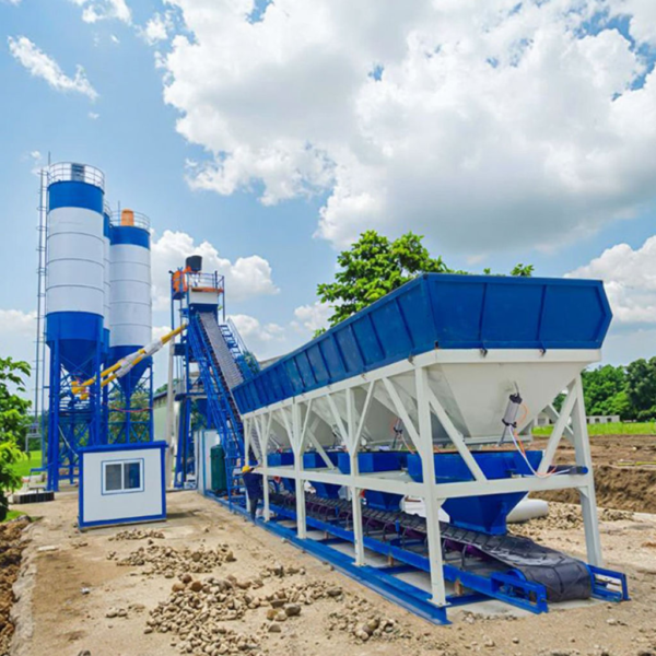 Nhà máy trộn bê tông nhỏ 60m3/h Dây chuyền sản xuất trạm trộn bê tông Nhà máy sản xuất bê tông
