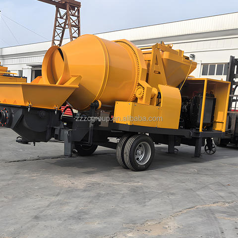 Máy trộn bê tông nhỏ có bơm Máy trộn bê tông có bơm thủy lực